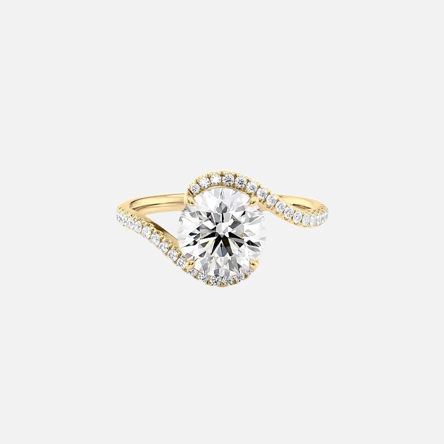 The Sylvia Round Pave Moissanite Ring - KNT - Engagement Rings, Wedding Bands & Fine Jewelry