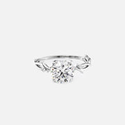  The Textured Twig Round Lab Diamond Ring 14k White Gold 001