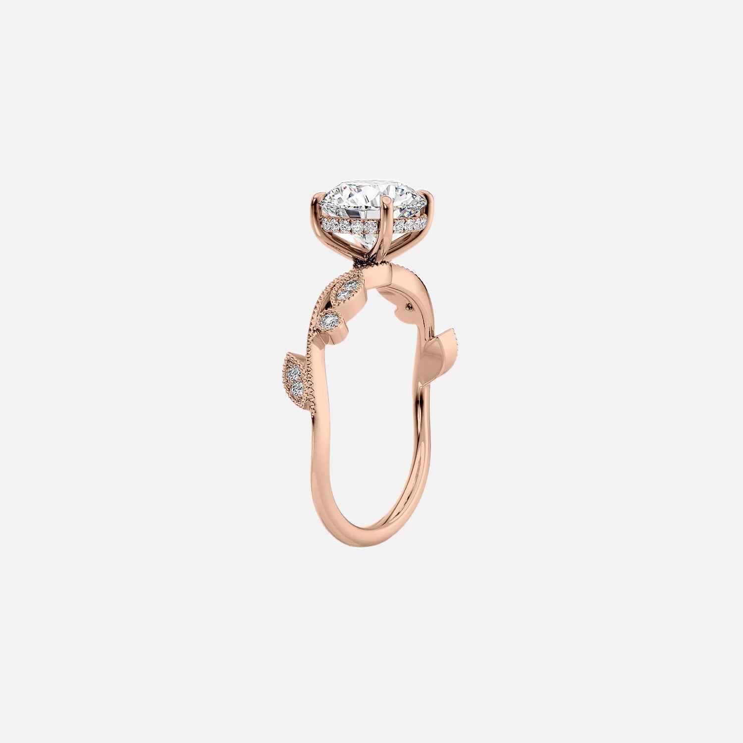 The Tiana Emerald Vintage Moissanite Ring - KNT - Engagement Rings, Wedding Bands & Fine Jewelry