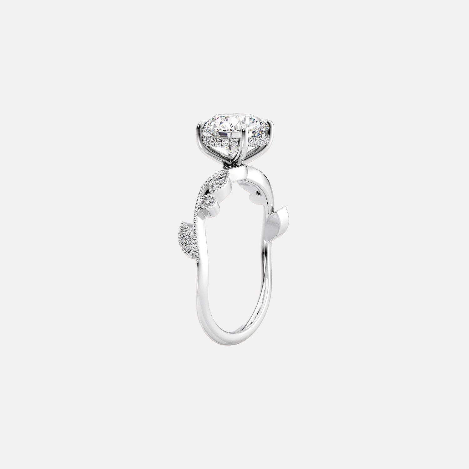 The Tiana Emerald Vintage Moissanite Ring - KNT - Engagement Rings, Wedding Bands & Fine Jewelry
