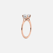  The Victoria Emerald Lab Diamond Ring 14k Rose Gold 002