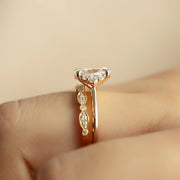  The Victoria Oval Lab Diamond Ring 14k Rose Gold 004 Final