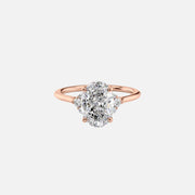  The Victoria Oval Moissanite Ring 14k Rose Gold 001