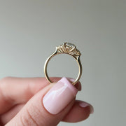  The Victoria Oval Moissanite Ring 18k Yellow Gold 004 Final