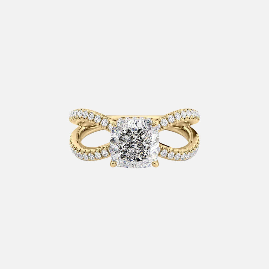 The Zara Cushion Pave Moissanite Ring - KNT - Engagement Rings, Wedding Bands & Fine Jewelry