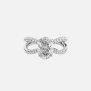 The Zara Oval Pave Moissanite Ring - KNT - Engagement Rings, Wedding Bands & Fine Jewelry