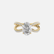 The Zara Oval Pave Moissanite Ring - KNT - Engagement Rings, Wedding Bands & Fine Jewelry