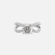  The Zoey Cushion Moissanite Ring 18k White Gold 001