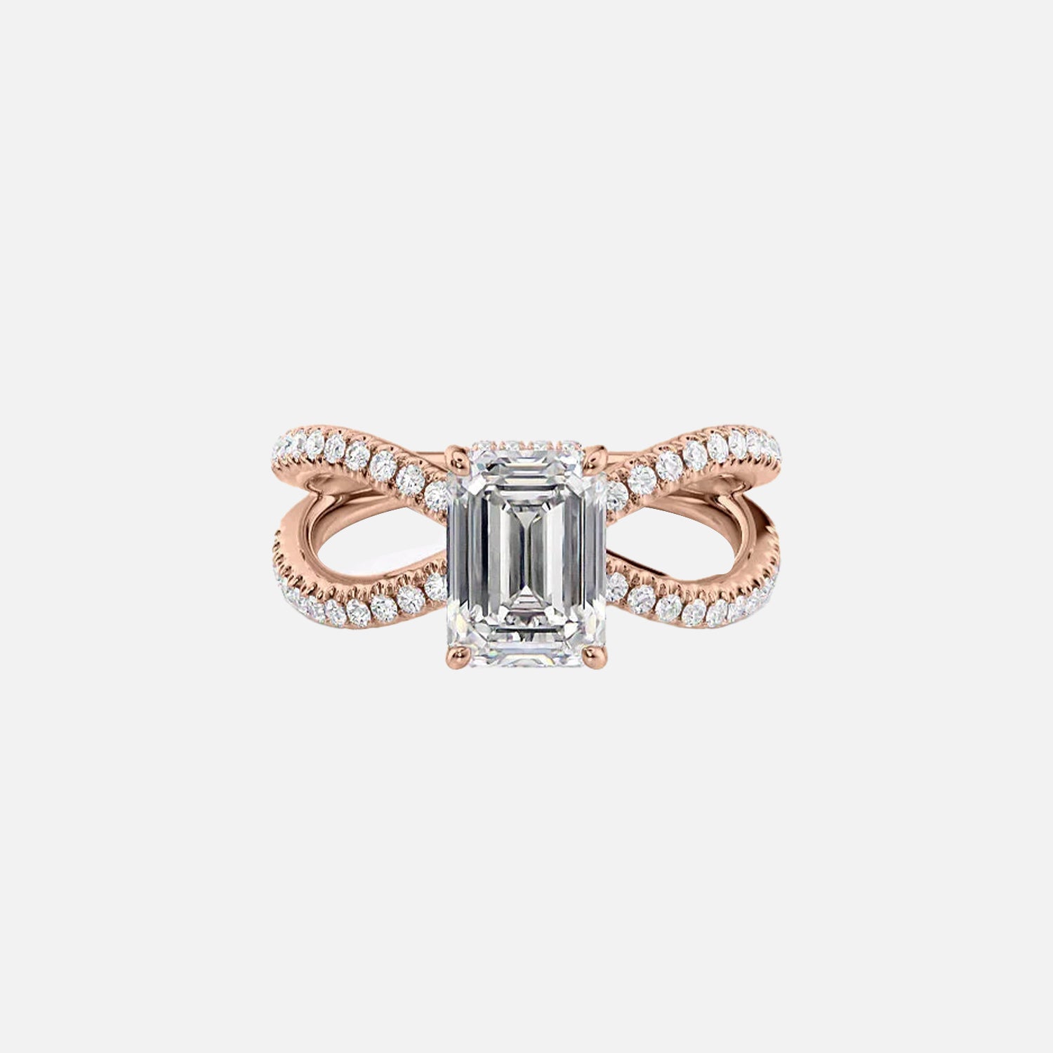 The Zoey Emerald Moissanite Ring_14k Rose Gold_001.jpg