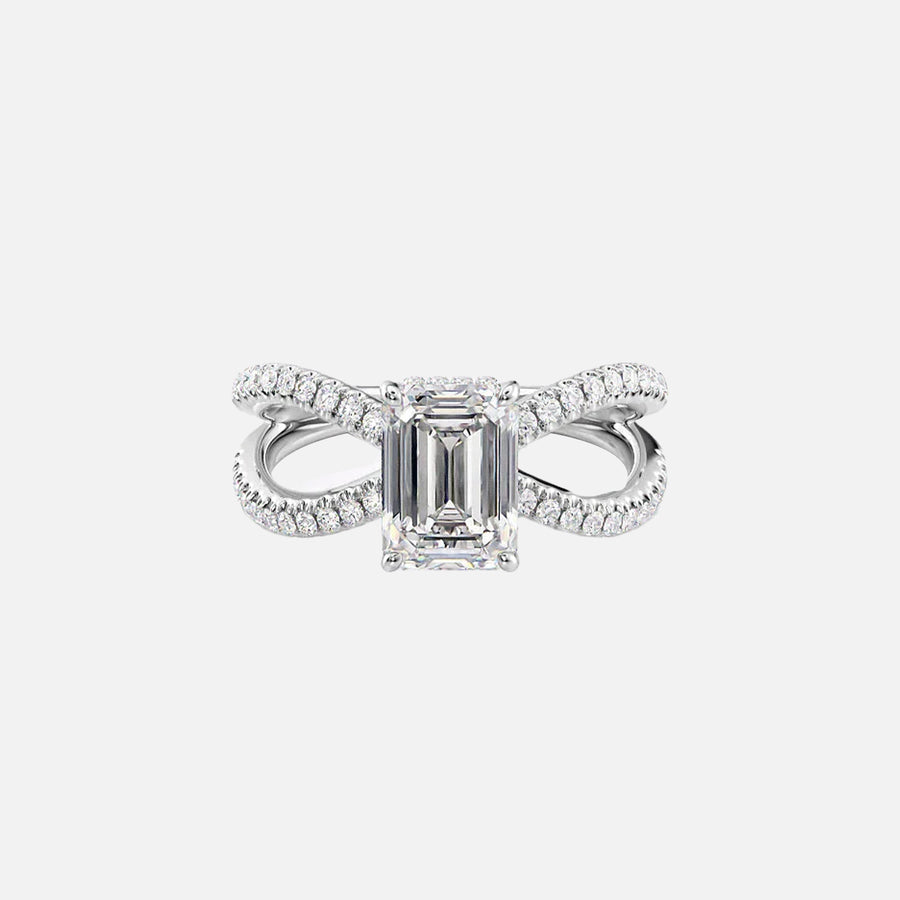 The Zoey Emerald Moissanite Ring_14k White Gold_001.jpg