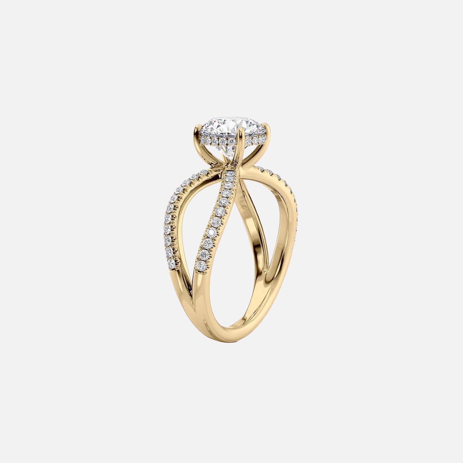 The Zoey Emerald Moissanite Ring_14k Yellow Gold_002.jpg