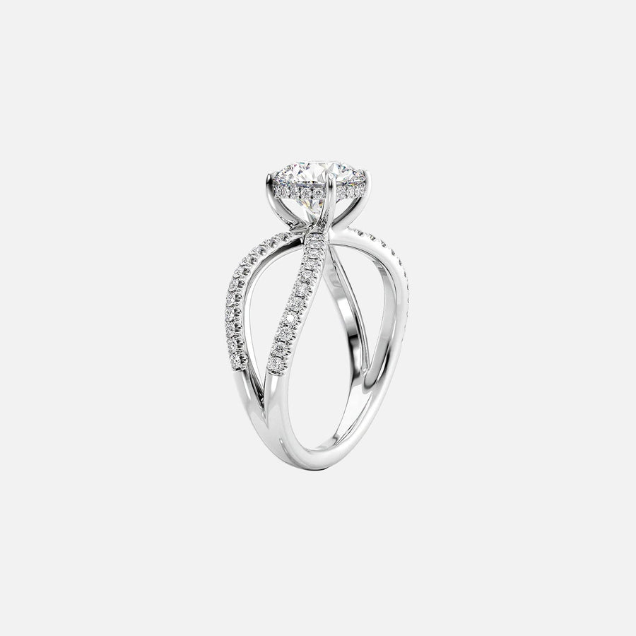  The Zoey Oval Lab Diamond Ring 18k White Gold 002