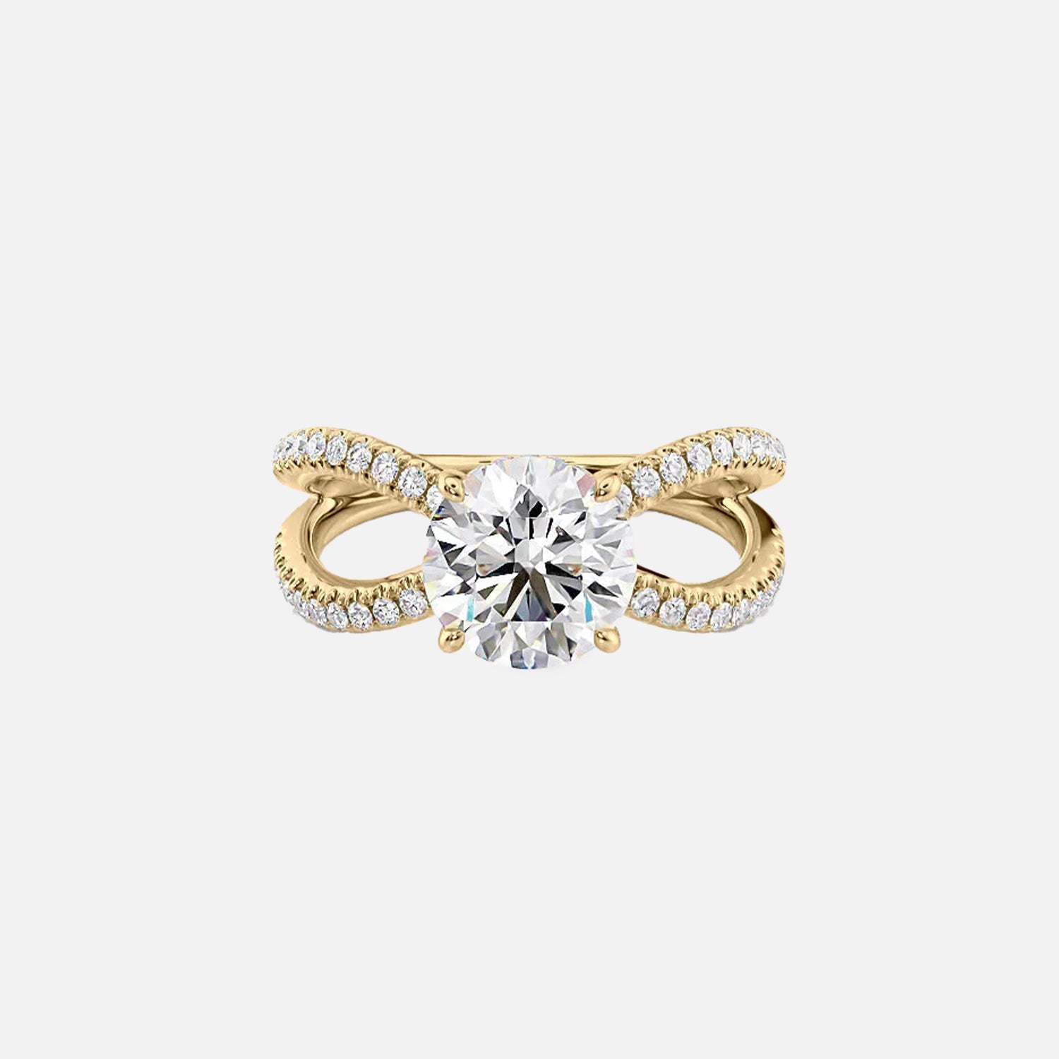 The Zoey Round Moissanite Ring_14k Yellow Gold_001.jpg