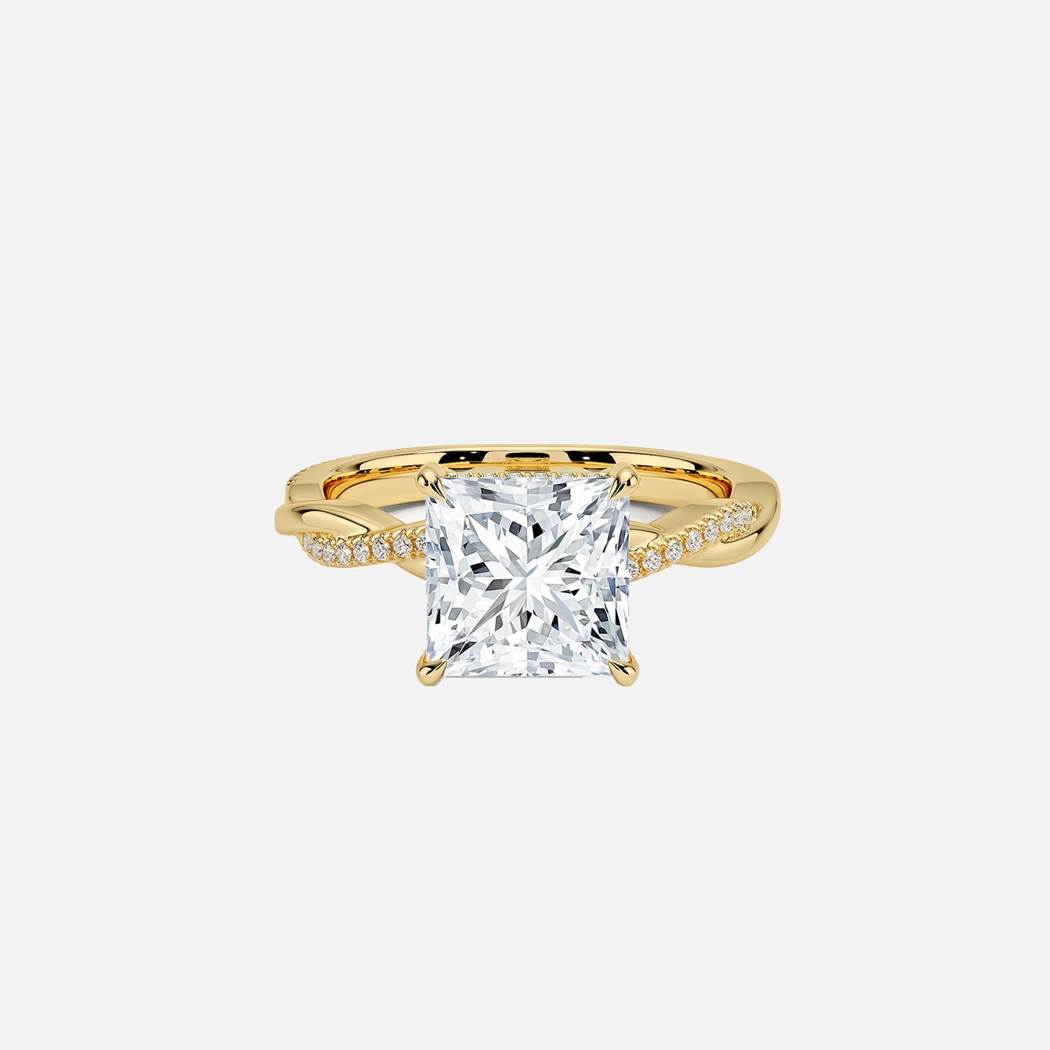 The Hidden Halo Twilight Princess Pave Moissanite Ring - KNT - Engagement Rings, Wedding Bands & Fine Jewelry