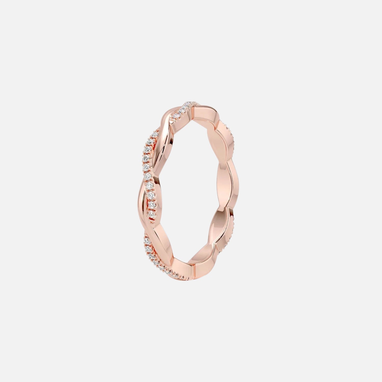 Vine Moissanite 18k Rose Gold 2