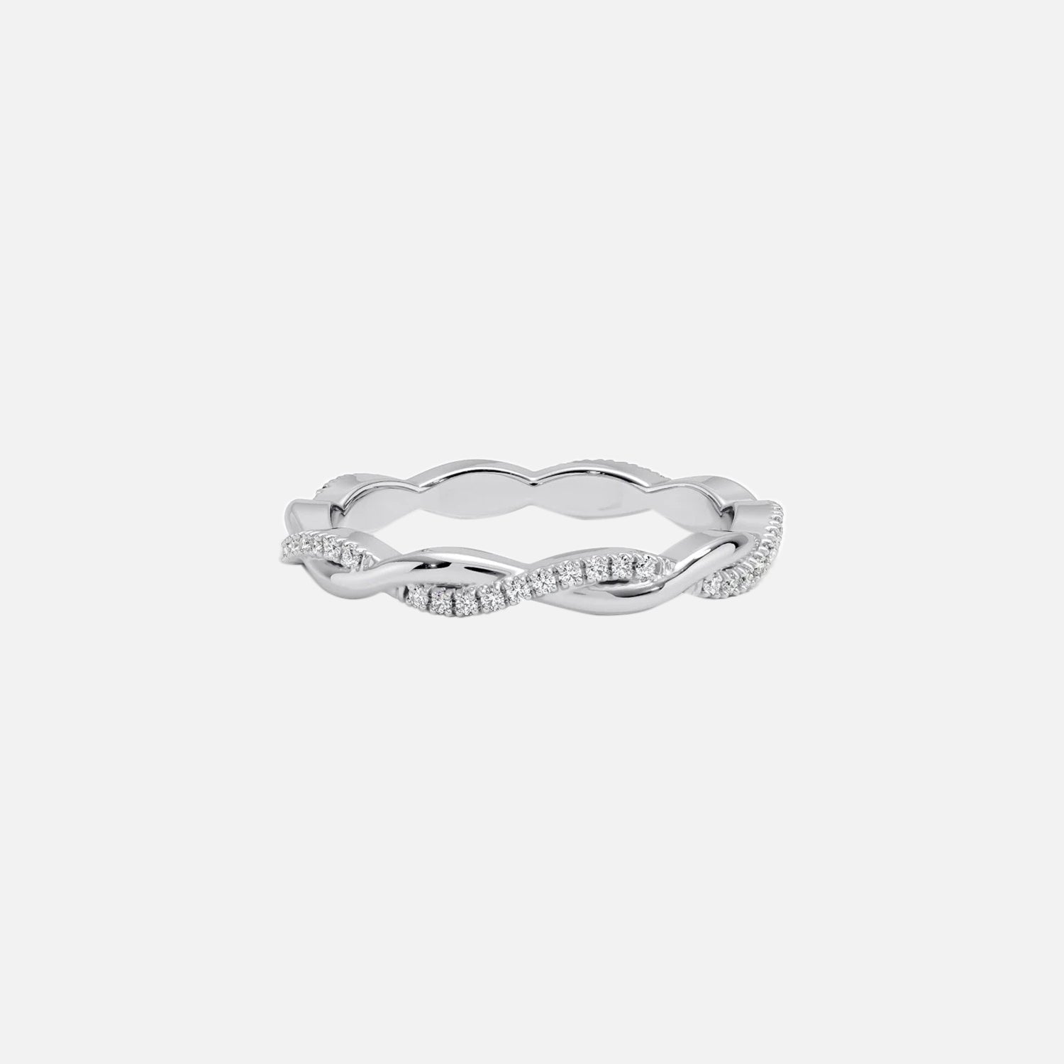  Vine Moissanite 18k White Gold 1