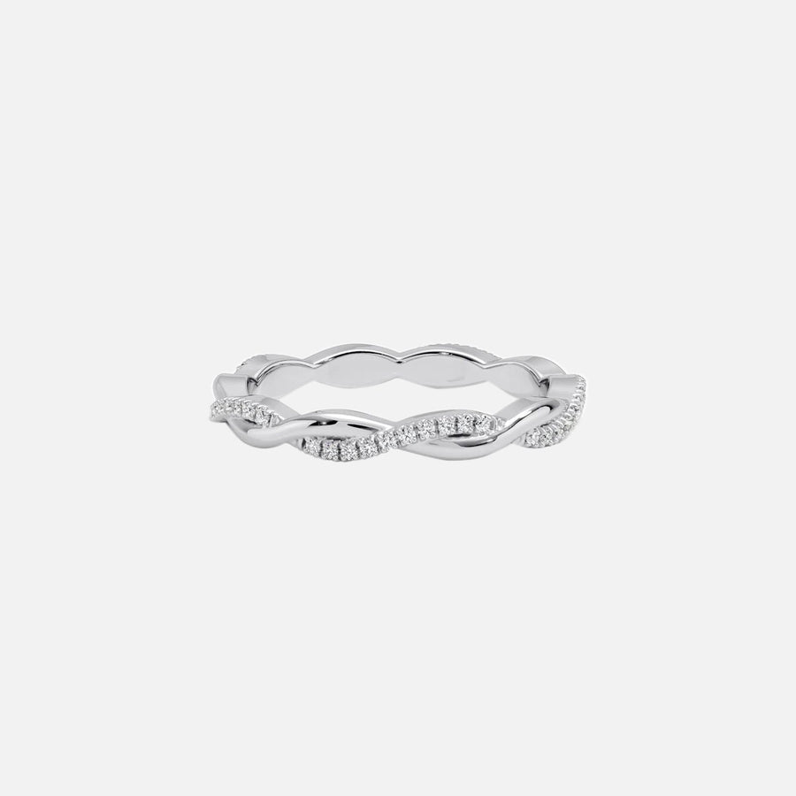  Vine Moissanite 18k White Gold 1