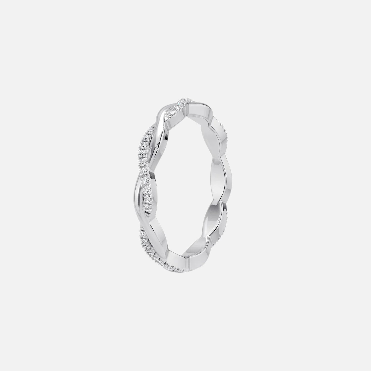  Vine Moissanite 18k White Gold 2