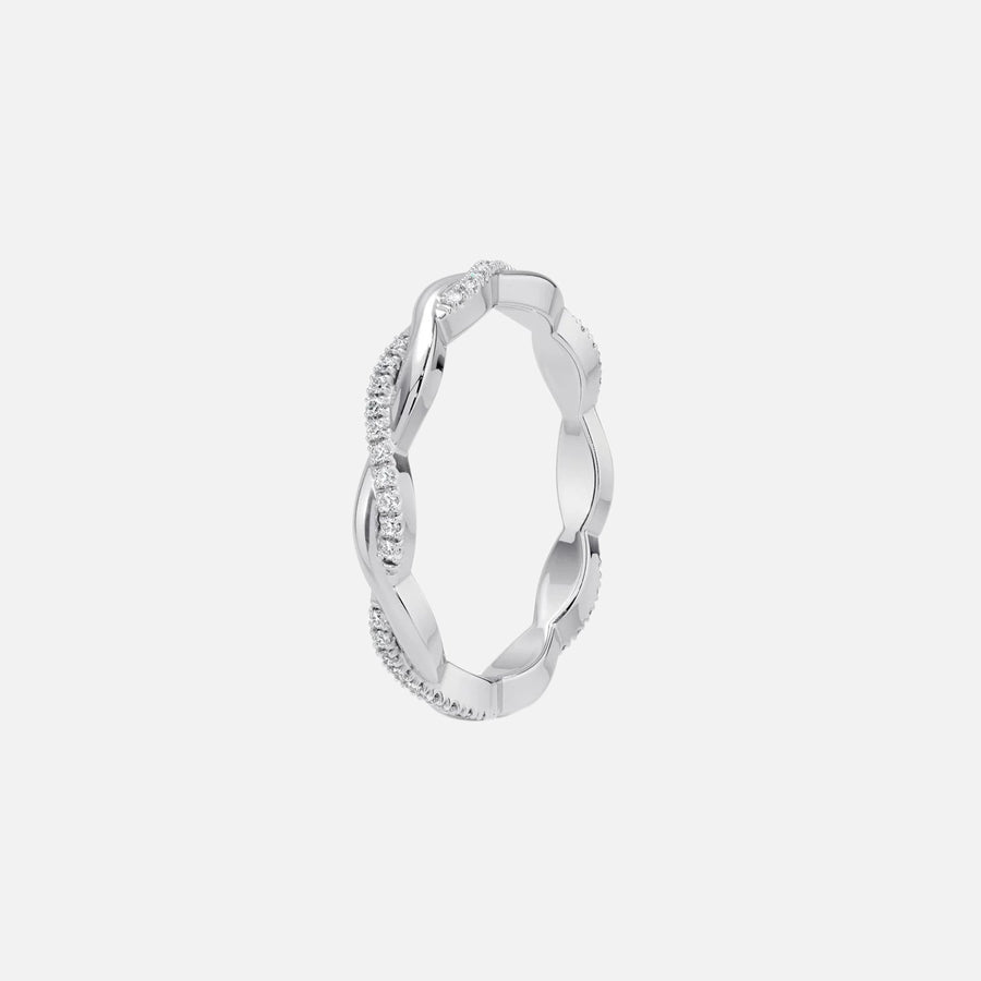  Vine Moissanite 18k White Gold 2