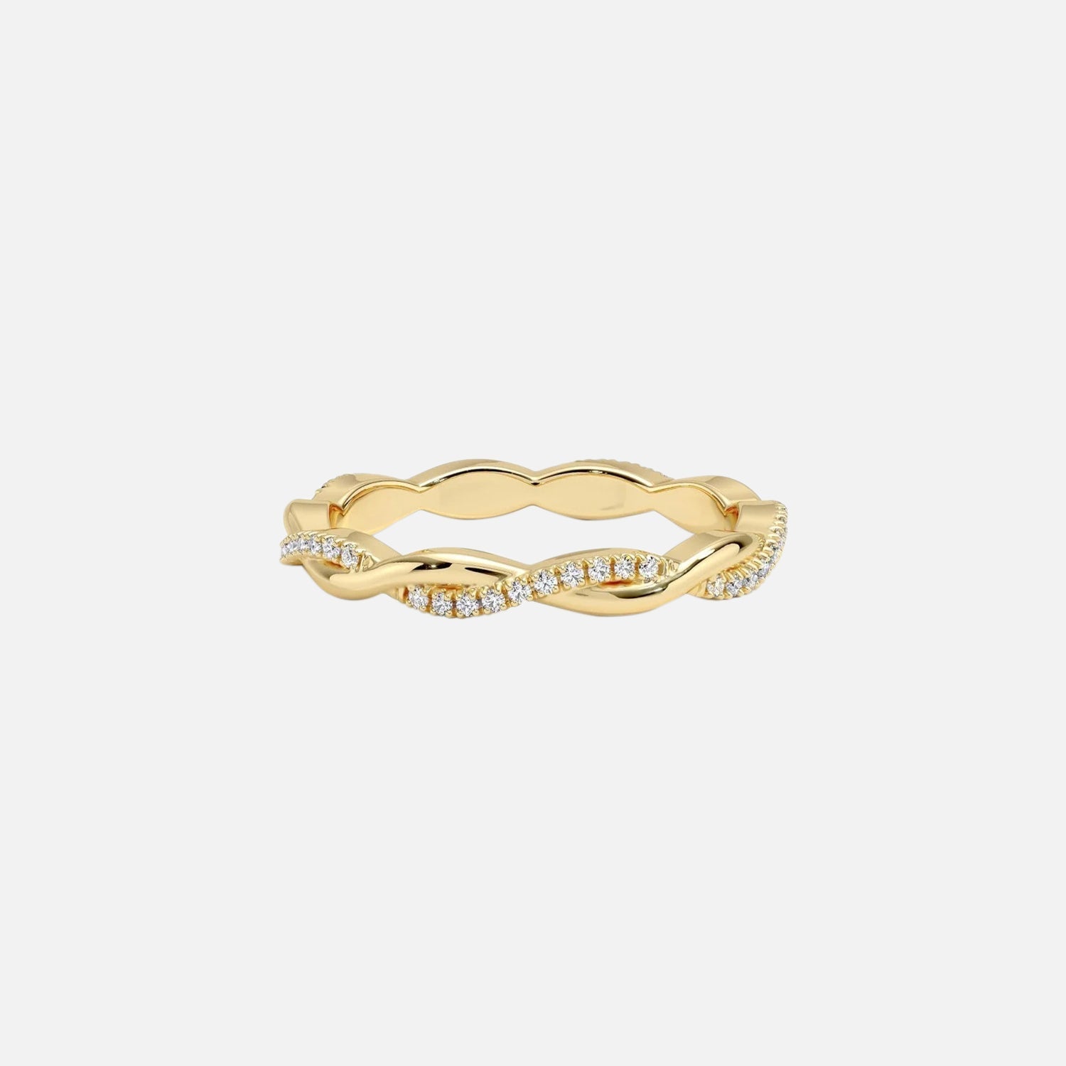  Vine Moissanite 18k Yellow Gold 1