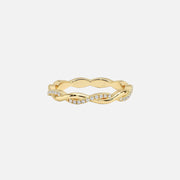  Vine Moissanite 18k Yellow Gold 1