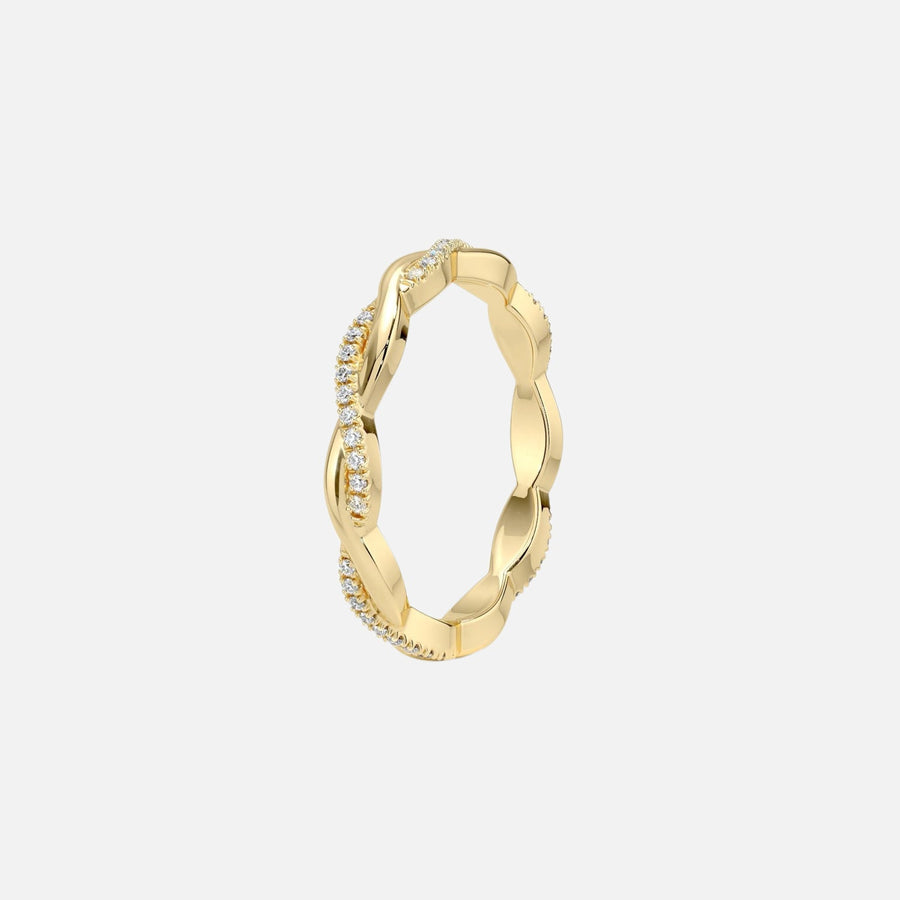  Vine Moissanite 18k Yellow Gold 2