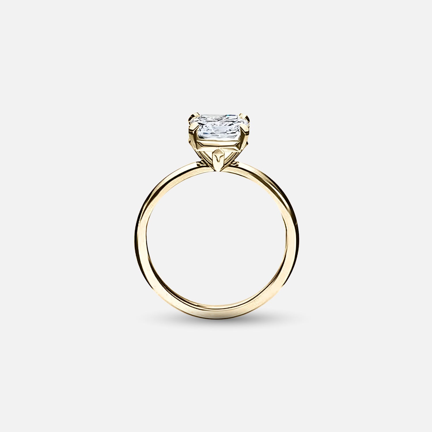 The Solitaire Viviette Cushion Moissanite Ring - KNT - Engagement Rings, Wedding Bands & Fine Jewelry