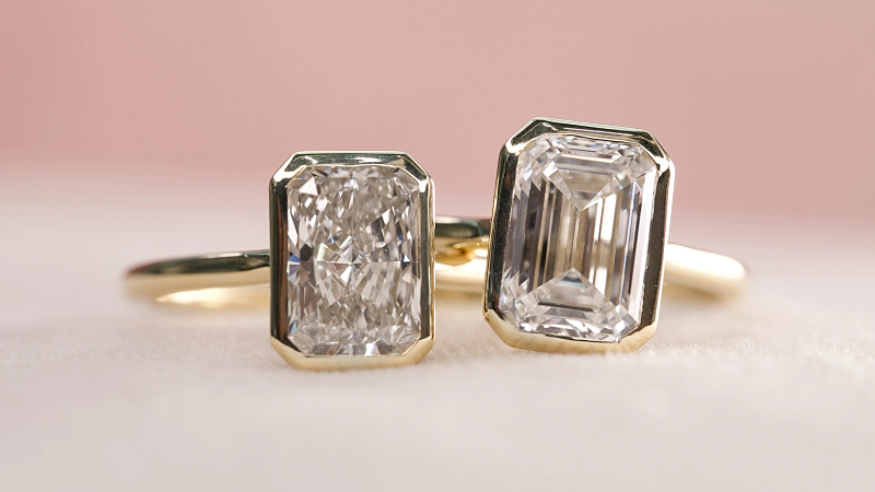 bezel setting engagement ring