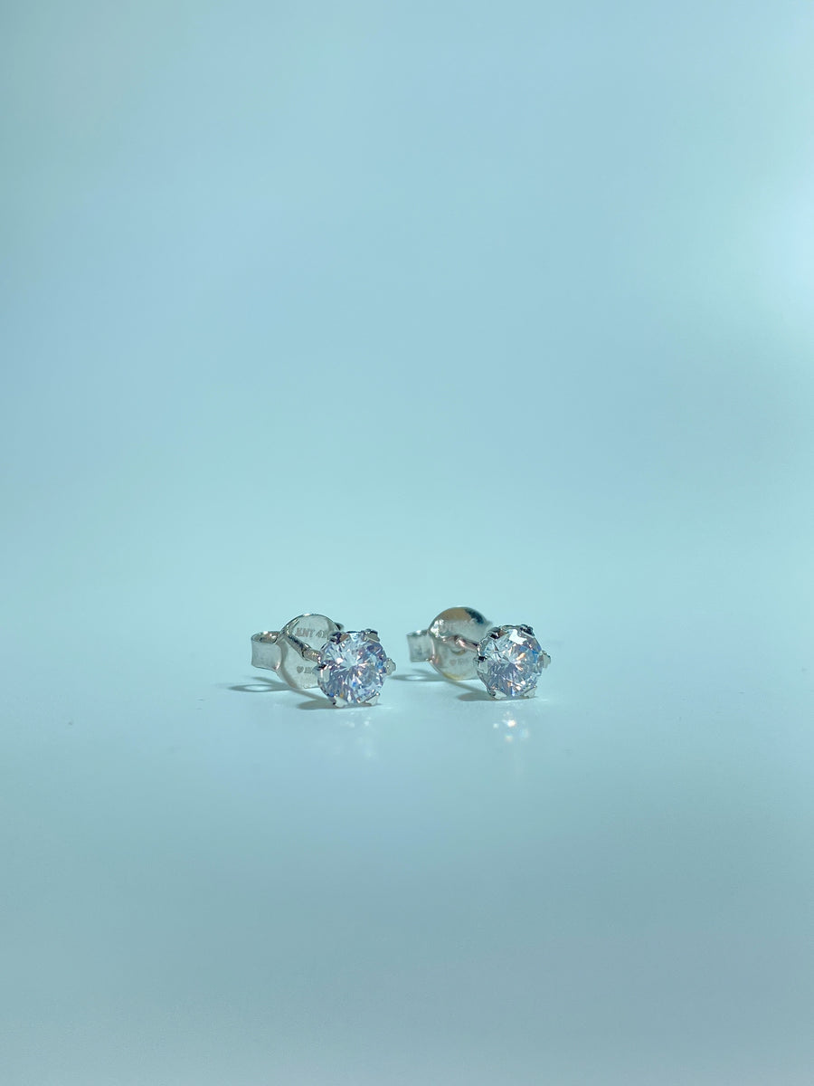 10k White-Gold Earrings