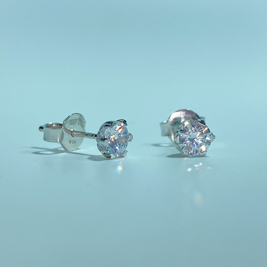 10k White-Gold Earrings