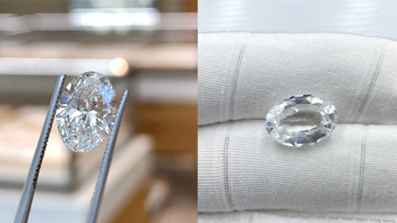 moissanite rings vs white sapphire