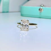 The Solitaire Margot Oval Lab Diamond Ring