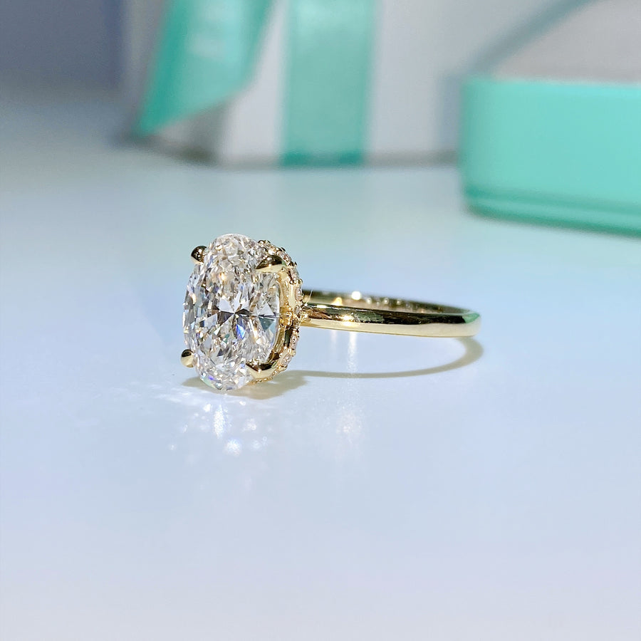 The Solitaire Margot Oval Lab Diamond Ring