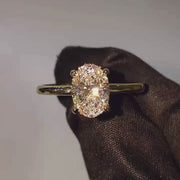 The Solitaire Sarah Oval Lab Diamond Ring