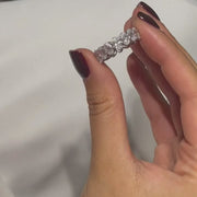 The Prong Opal Moissanite Ring