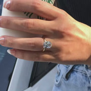 The Solitaire Becca Oval Moissanite Ring