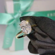 The Solitaire Margot Oval Lab Diamond Ring