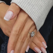The Pave Andrewe Oval Moissanite Ring