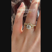 Round Glamour Ring Stack_14k Yellow Gold
