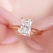 The Solitaire Natalie Radiant Lab Diamond Ring