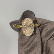 The Solitaire Sarah Oval Moissanite Ring