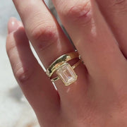 Emerald Helena & Maya Ring Stack_14k Yellow Gold