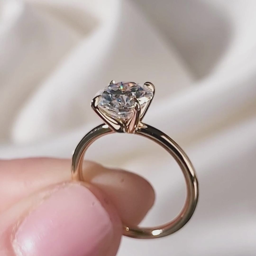 Becca Moissanite_14k Yellow Gold_Round