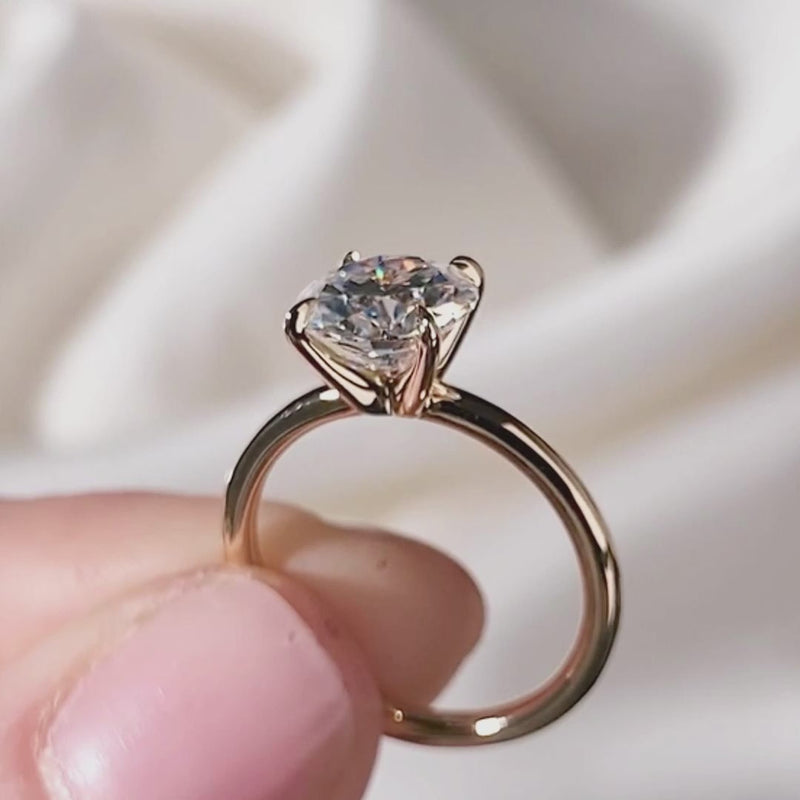 Becca Moissanite_14k Yellow Gold_Round