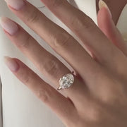 The Solitaire Amanda Oval Bezel Lab Diamond Ring