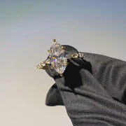 The Marquise & Round Lindsey Marquise Lab Diamond Ring